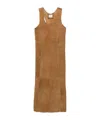Alysi Brown Suede Dress