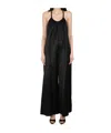Alysi Sleeveless Round Neck Jumpsuit In Black