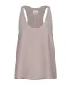 Alysi Sleeveless Tank Top In Brown