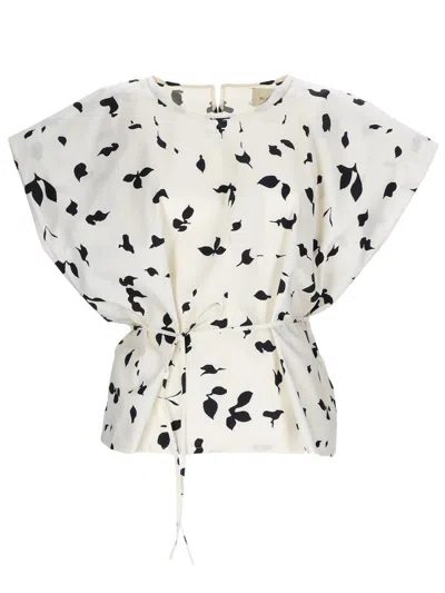 Alysi Sleeveless Top With Ribbon In Multi