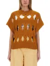 Alysi Hollow Knit Sweater