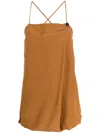 Alysi Woman Tank Top Camel Size 4 Silk In Brown