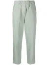 Alysi Logo-patch Cotton Track Pants In Green