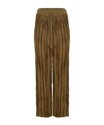 Alysi Straight-leg Drawstring Trousers In Green
