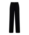 Alysi Pressed-crease Straight-leg Trousers In Black