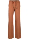 Alysi Straight-leg Trousers In Braun