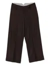 Alysi Straight-leg Trousers In Brown