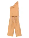 Alysi Straight Trousers Set In Brown