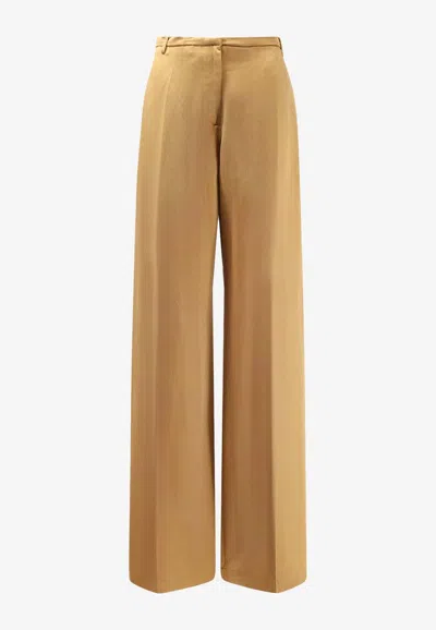 Alysi Straight-leg Tailored Pants In Nude