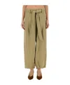 Alysi Belted Pants In Green