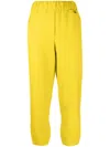 Alysi Gestreifte High-waist-hose In Yellow