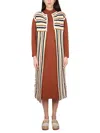 Alysi Striped Cotton Blend Vest In Multi