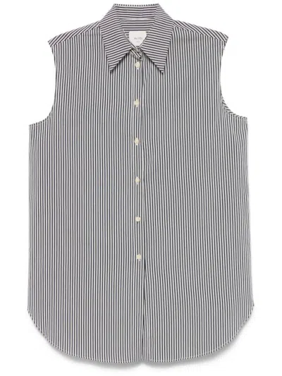 ALYSI ALYSI STRIPED COTTON SHIRT