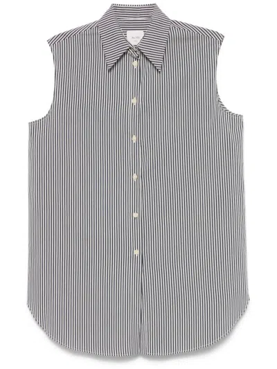 ALYSI ALYSI STRIPED COTTON SHIRT