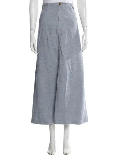 Pre-owned Alysi Striped Long Skirt W/ Tags In Blue