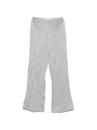 Alysi Striped Pocket Trousers In Gray