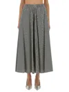 Alysi Flowing Striped Maxi Skirt