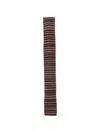 Alysi Striped Tie In Brown
