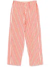 Alysi Striped Trousers In Red