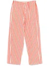 Alysi Striped Trousers In Red