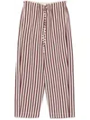 Alysi Striped Trousers In Red