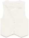 Alysi Striped Vest In White