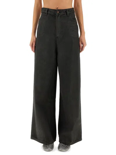 ALYSI ALYSI "SUPER FLARE" DENIM PANTS