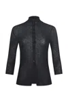 Alysi Sweater Made Of Black Wool Blend. In Blue