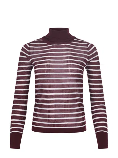 Alysi Sweaters In Burgundy