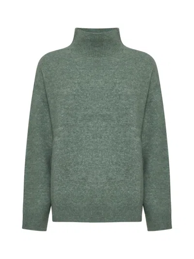 Alysi High-neck Sweater In Green