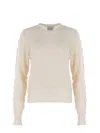 Alysi Sweater In Wool Blend In Beige