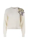 Alysi Sweater Wool Blend In Beige