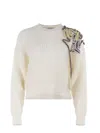 Alysi Sweater Wool Blend In Beige