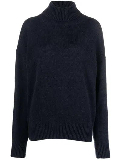 Alysi Sweaters Blue In Black