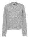 Alysi Turtle-neck Sweater In Gray