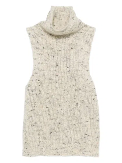 ALYSI ALYSI WOOL TURTLE-NECK TOP