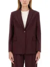 Alysi Single-breasted Blazer In Red