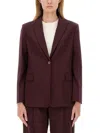 Alysi Single-breasted Blazer In Red