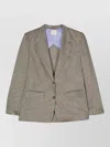Alysi Striped Single-breasted Jacket In Gray
