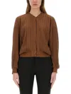 Alysi Silk Bomber Jacket