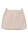 Alysi Textured Skirt In Neutral