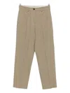 Alysi Textured Wool Trousers In Neutral