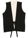 ALYSI TIE-FASTENING WAISTCOAT