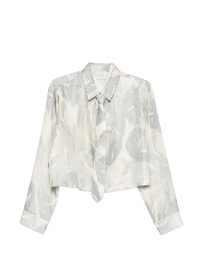 Alysi Tie Printed Shirt In Multi