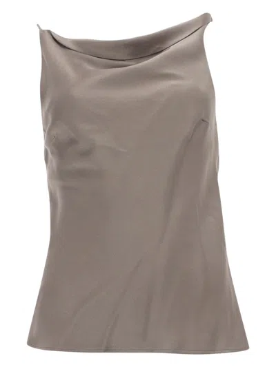 ALYSI TOP IN SATIN