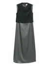 Alysi Top-panel Dress In Gray