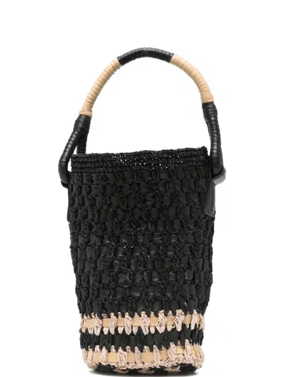 Alysi Top-handle Bucket Bag In Black