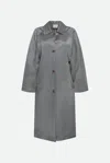 Alysi Trench Grigio Antracite In Gray