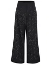 Alysi Trousers In Wool Blend In Black