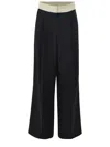 Alysi Trousers In Wool In Black